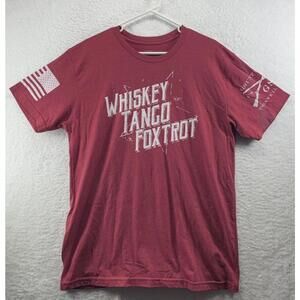 Grunt Style Whiskey Tango Foxtrot T Shirt WTF Mens Large Graphic Shirt Sleeve